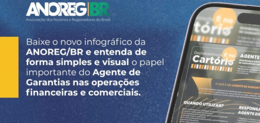 ANOREG/BR lança infográfico sobre Agente de Garantias